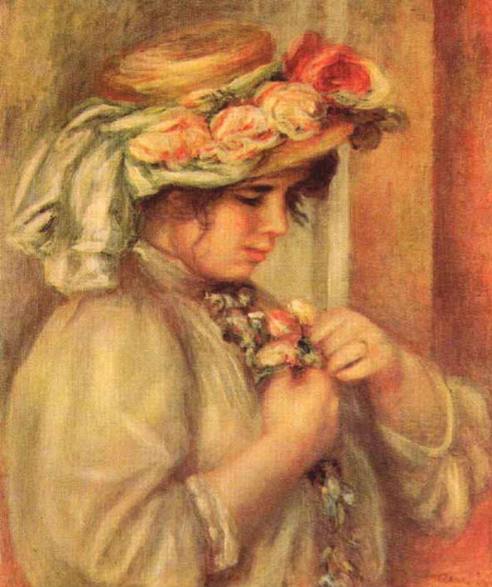 Jeune fille au chapeau - Pierre-Auguste Renoir