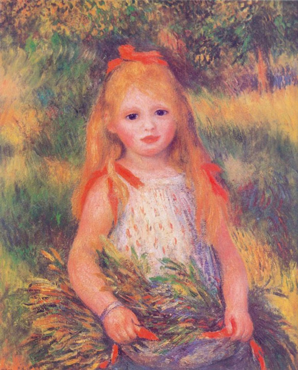 Petite fille à la gerbe - Pierre-Auguste Renoir