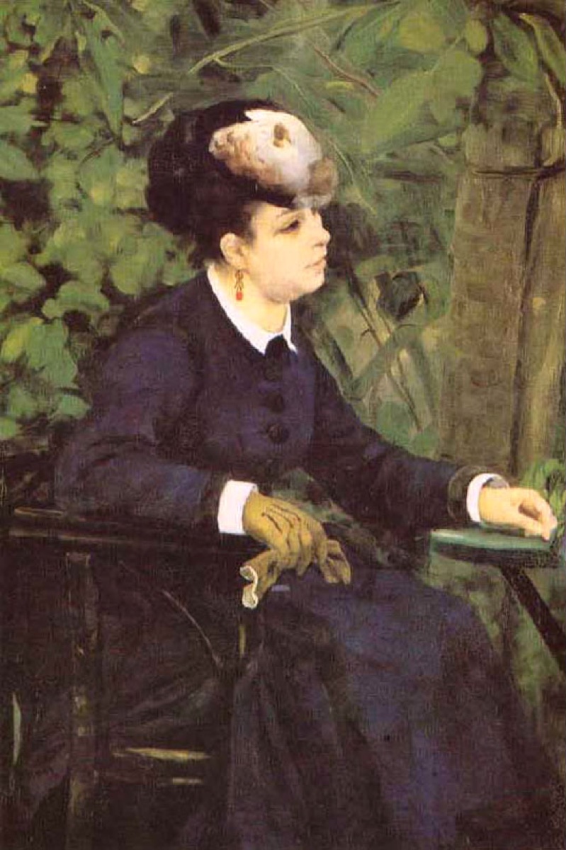 Femme dans un jardin - Pierre-Auguste Renoir
