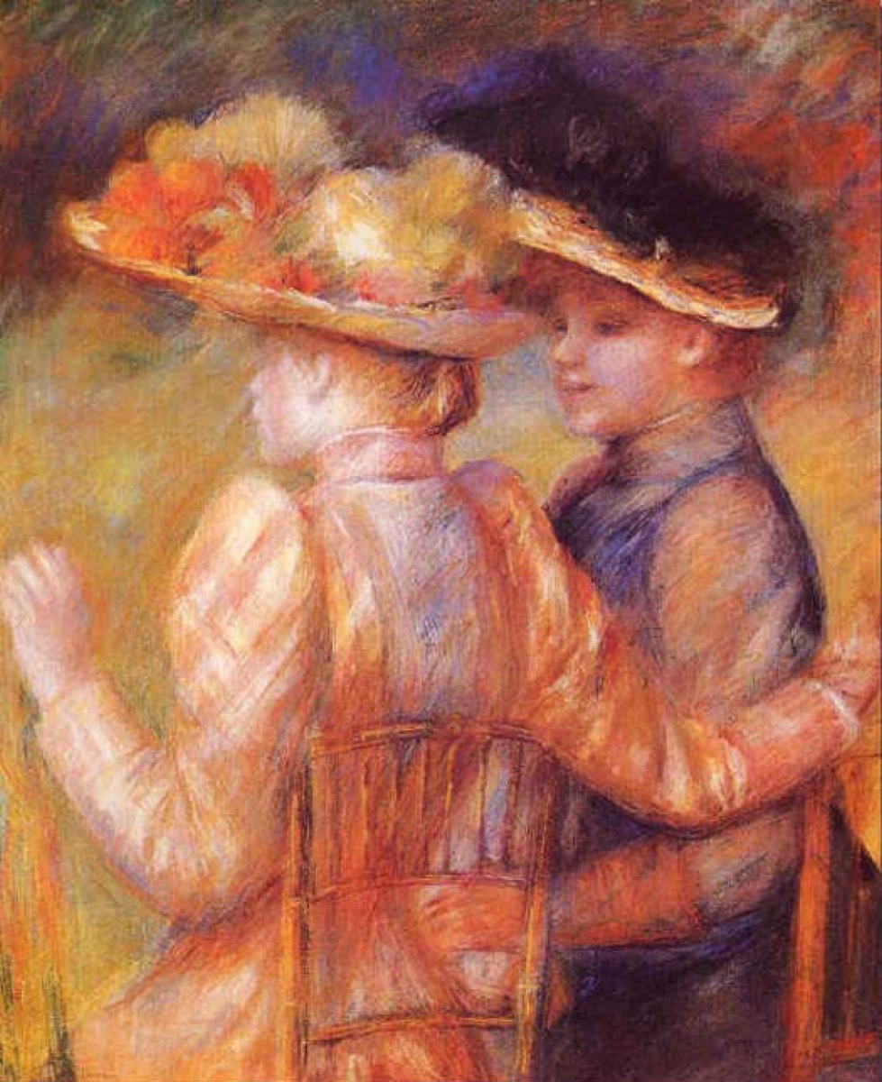 Deux femmes dans un jardin - Pierre-Auguste Renoir