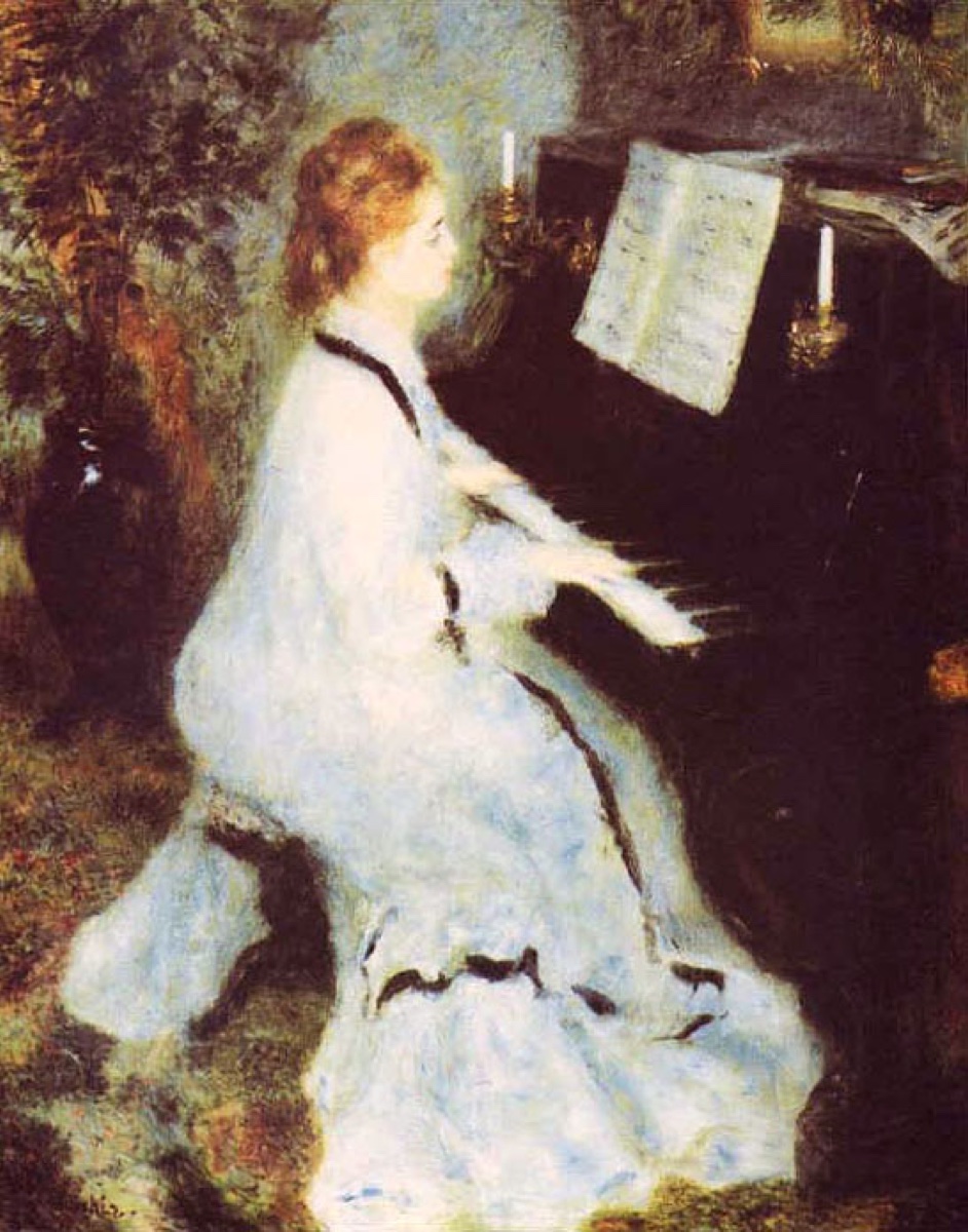Femme au piano - Pierre-Auguste Renoir