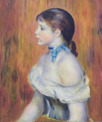 Jeune fille au ruban bleu