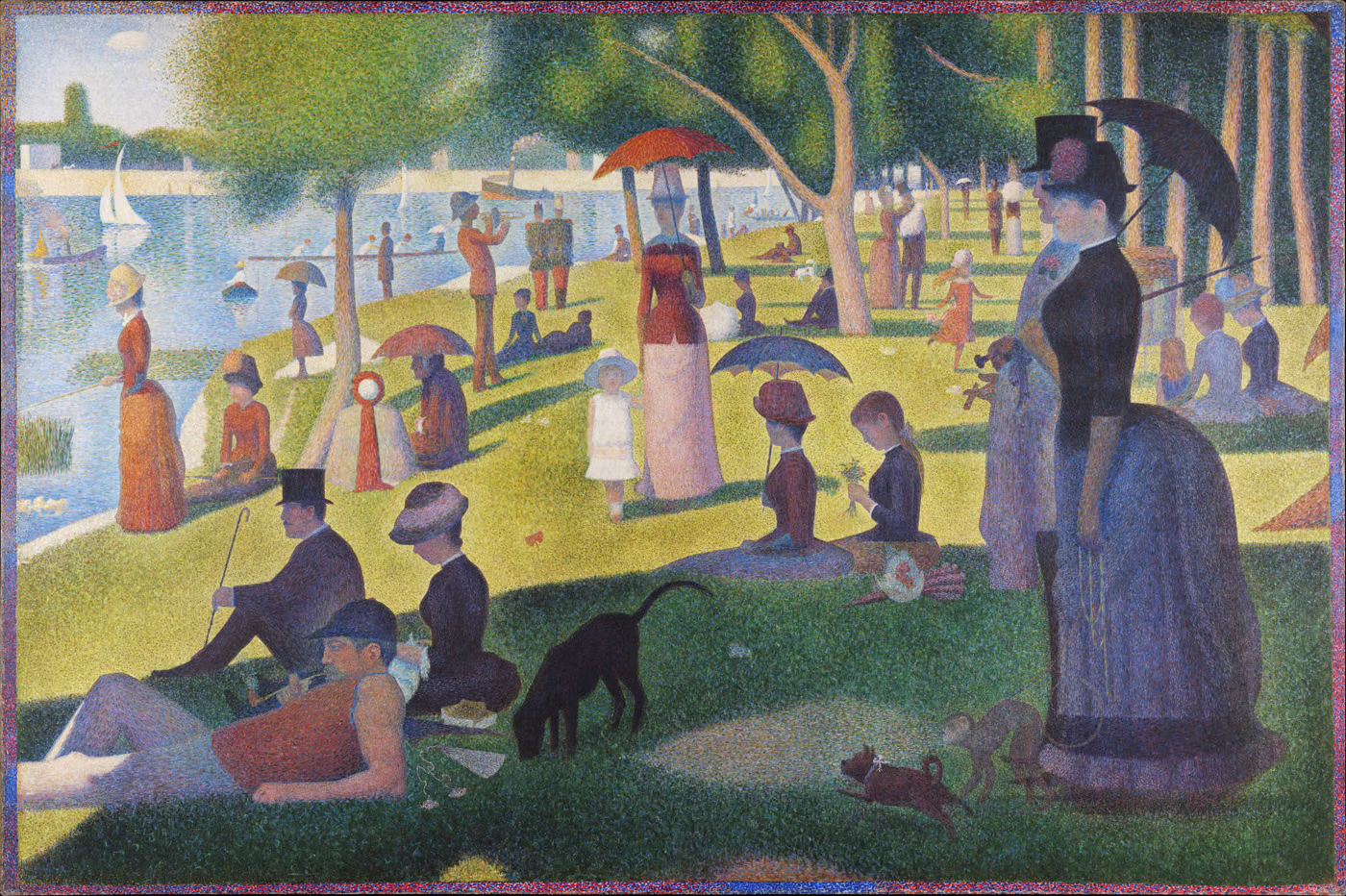 Un dimanche après-midi à l'Île de la Grande Jatte - Georges Seurat