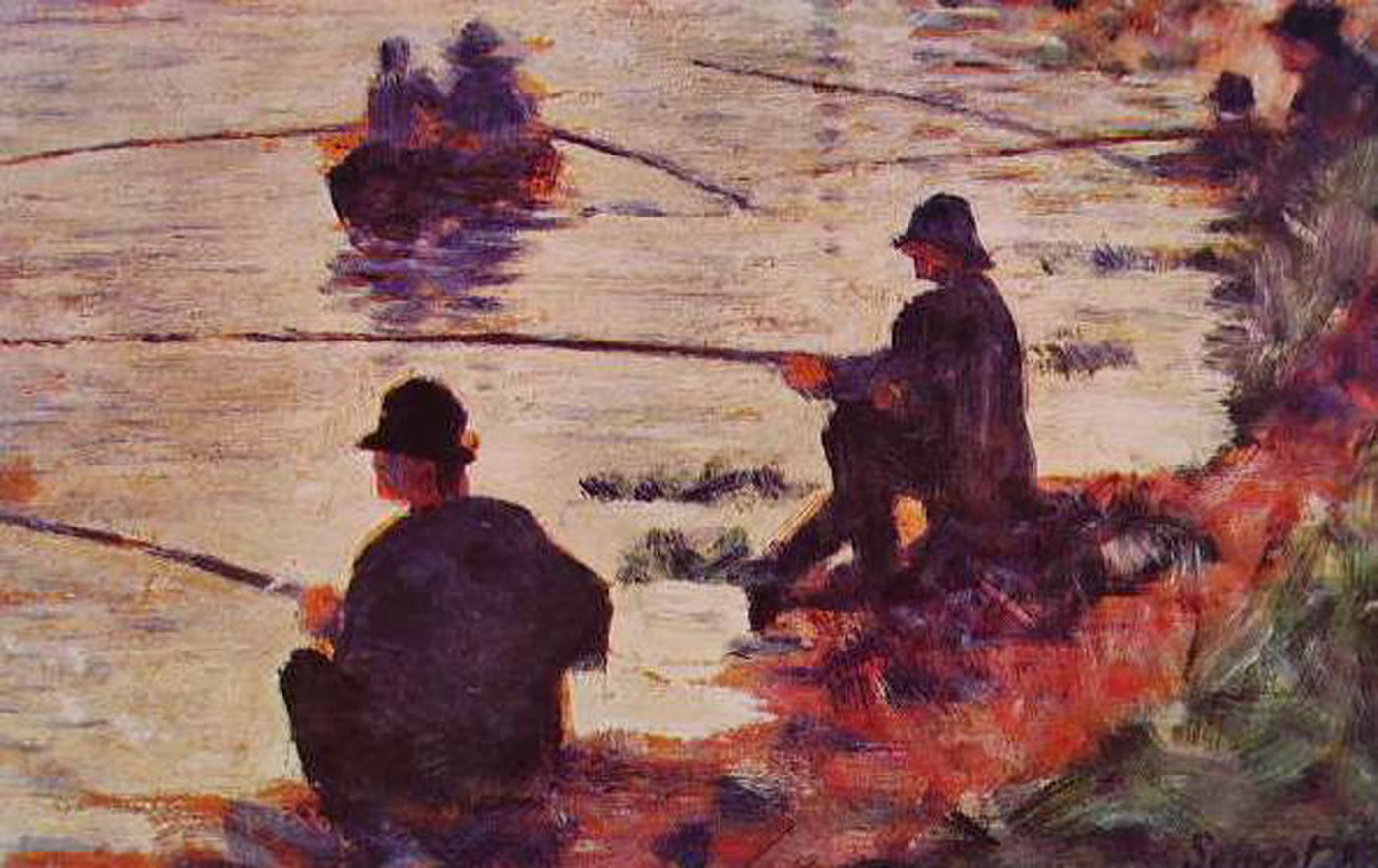 Les Pêcheurs à la ligne, étude pour la Grande Jatte