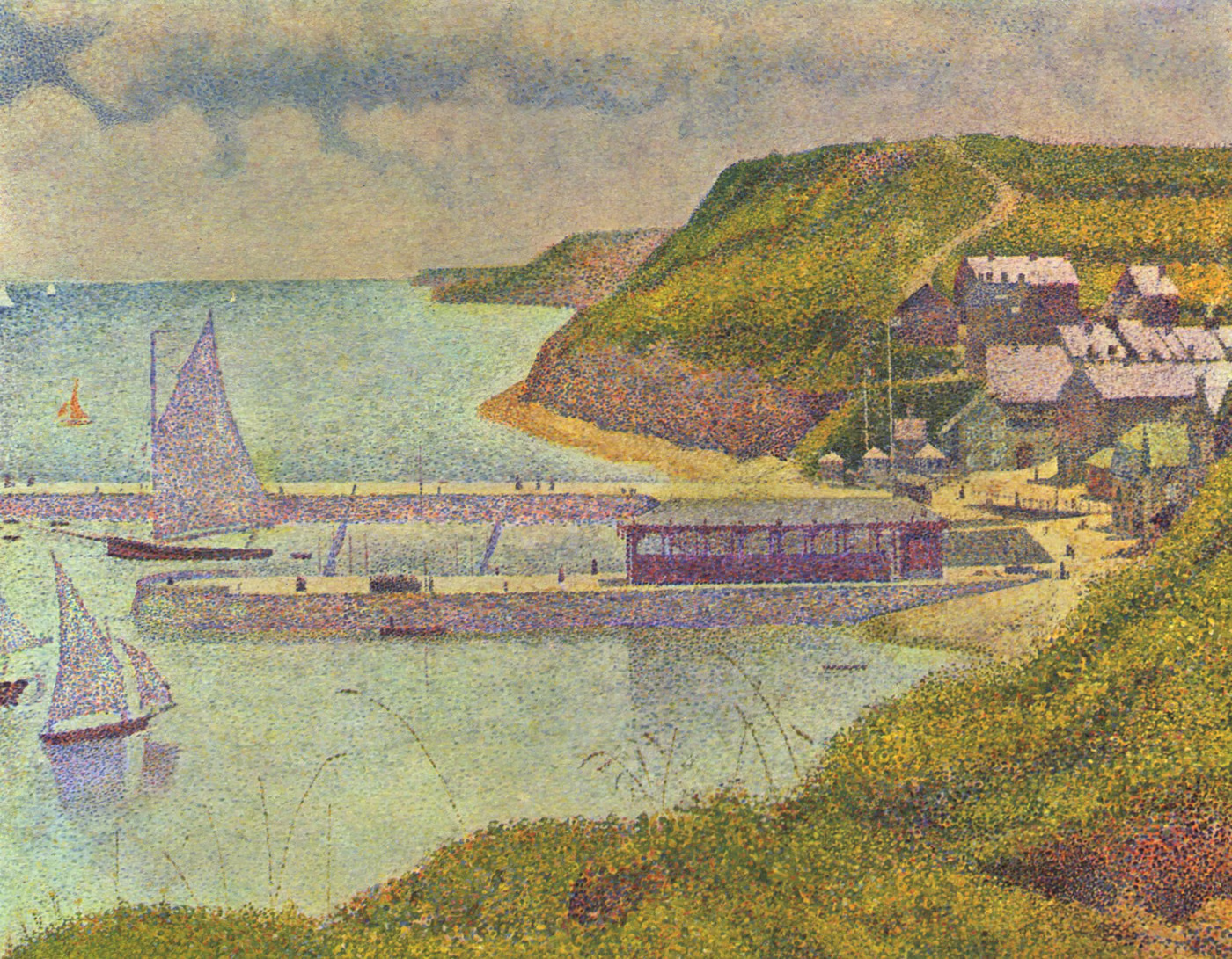Port-en-Bessin, avant-port, marée haute