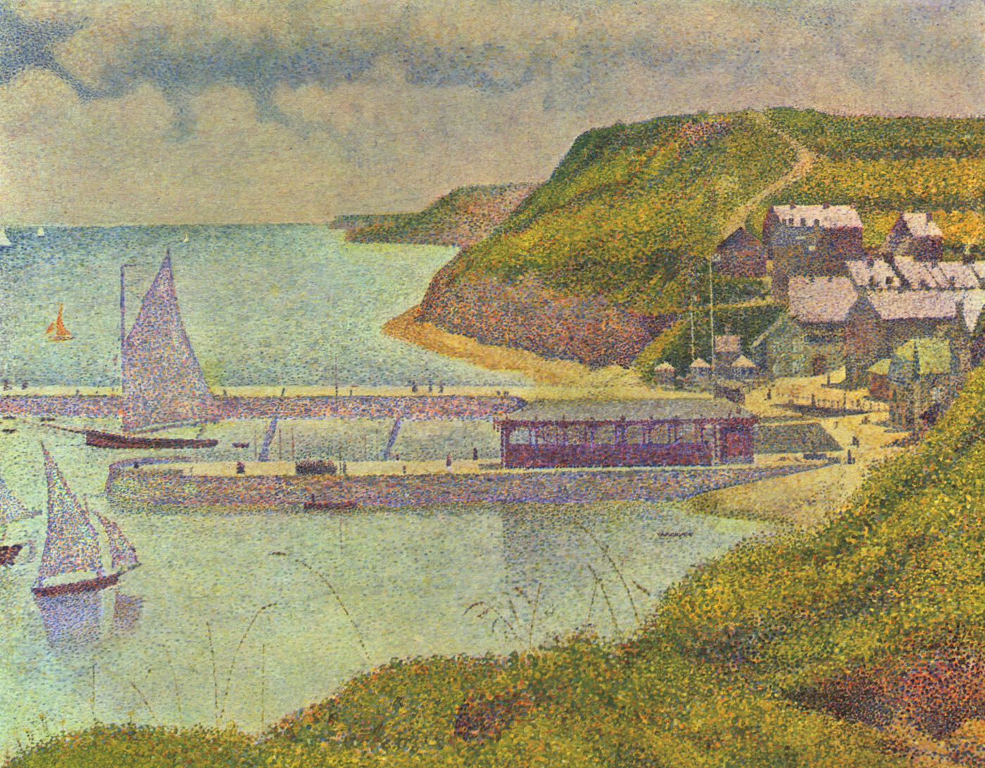 Port-en-Bessin, avant-port, marée haute