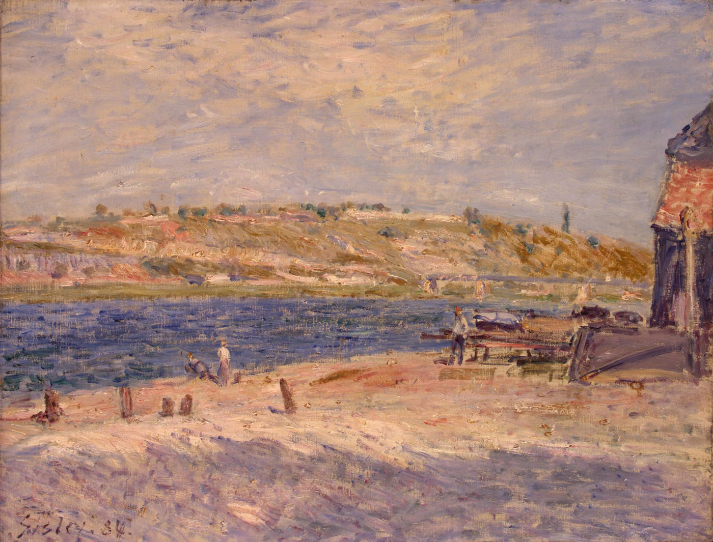 Bord du Loing à Saint-Mammès - Alfred Sisley