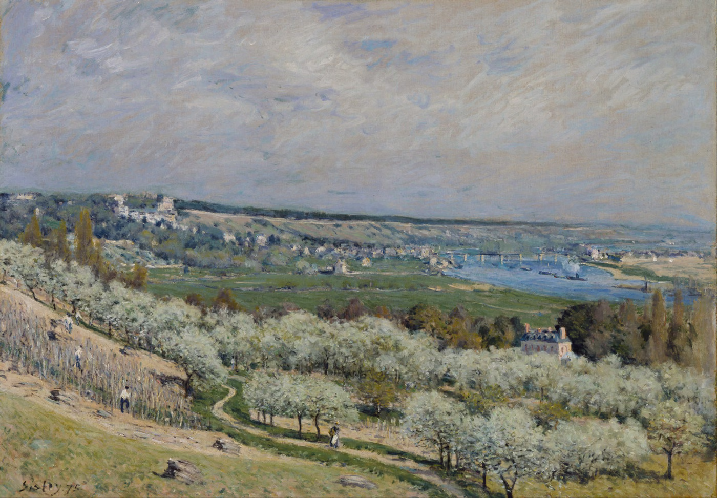 La Terrasse de Saint-Germain, printemps - Alfred Sisley