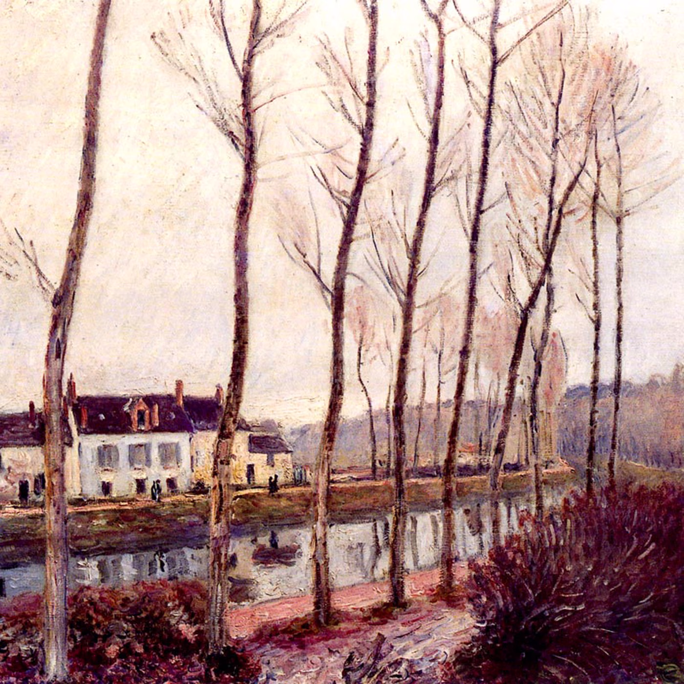 Le canal du Loing en hiver - Alfred Sisley