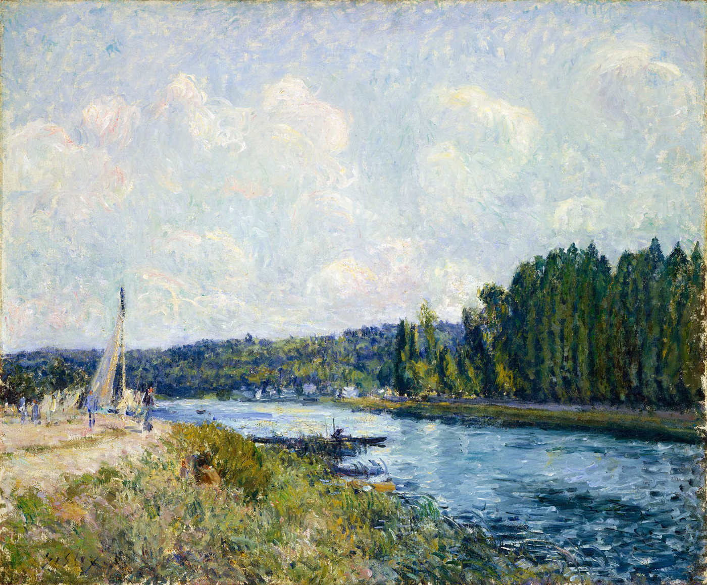 Les Berges de l'Oise - Alfred Sisley