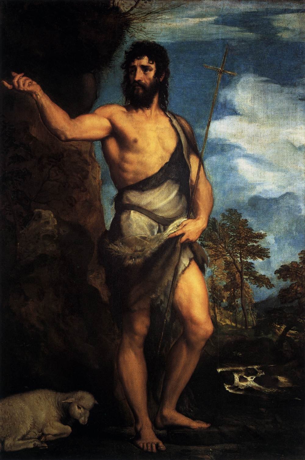 Saint John the Baptist in the Desert - Titien