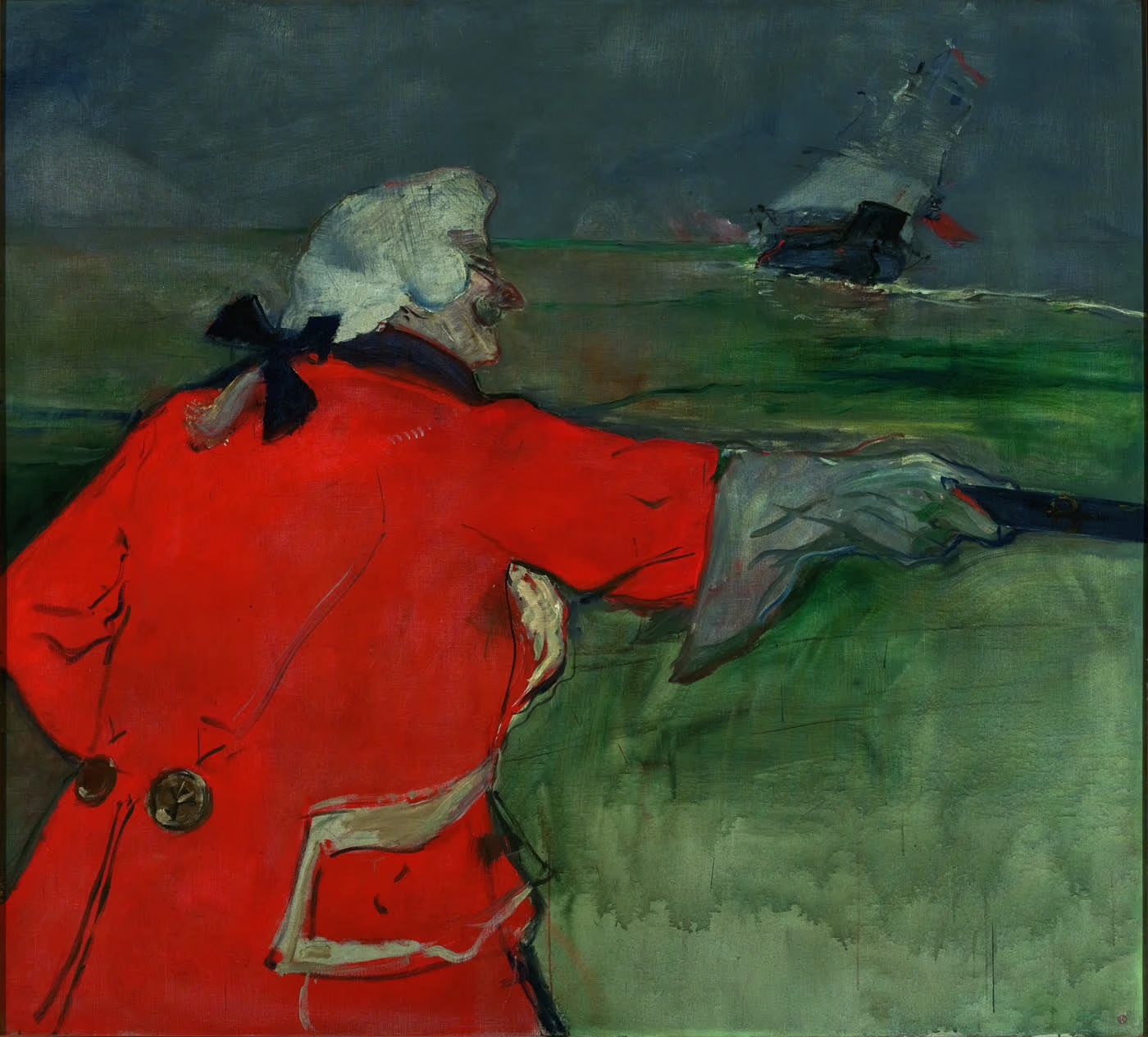 Paul Viaud en costume d'amiral du XVIIIe siècle - Henri de Toulouse-Lautrec