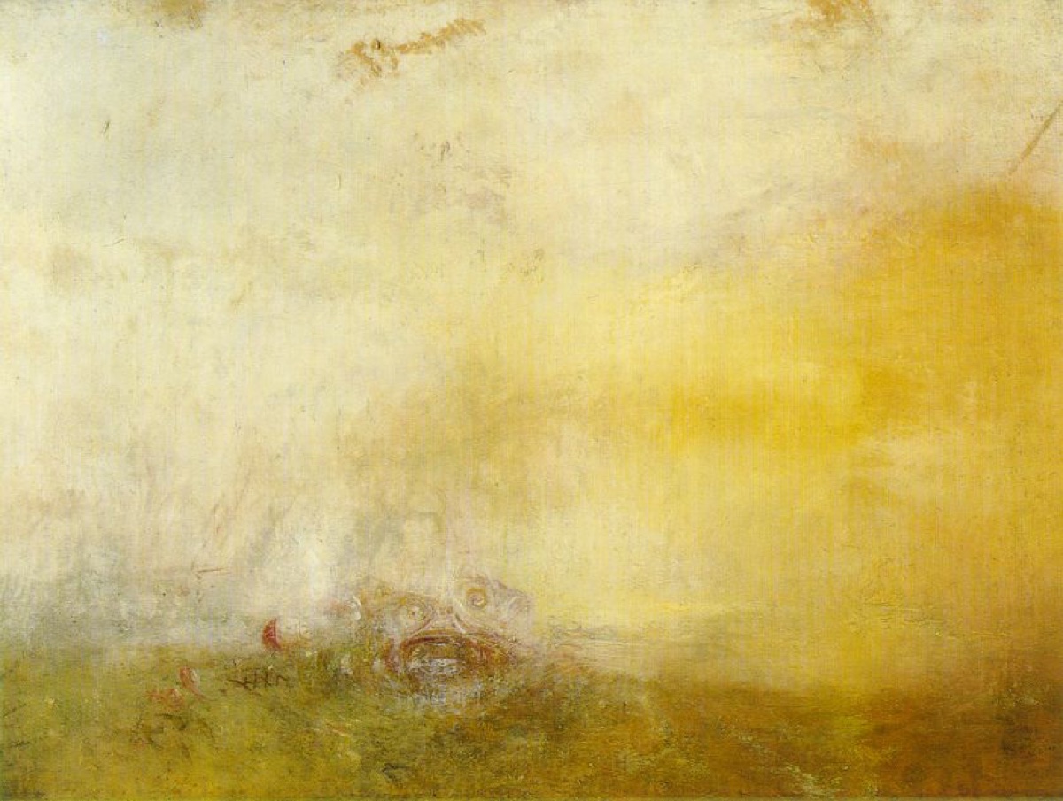 Coucher de soleil avec monstres marins - William Turner