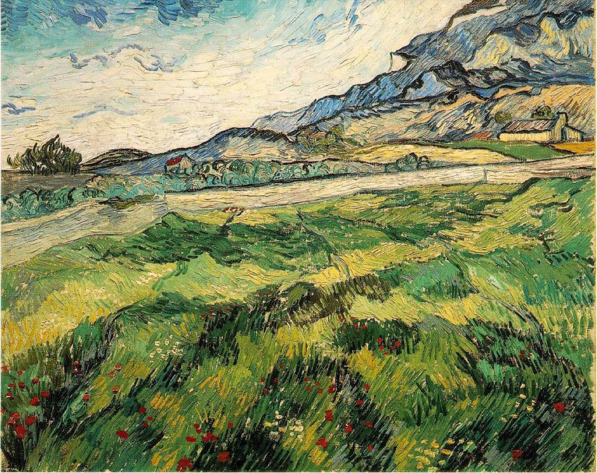 Le champ de blé vert - Vincent Van Gogh