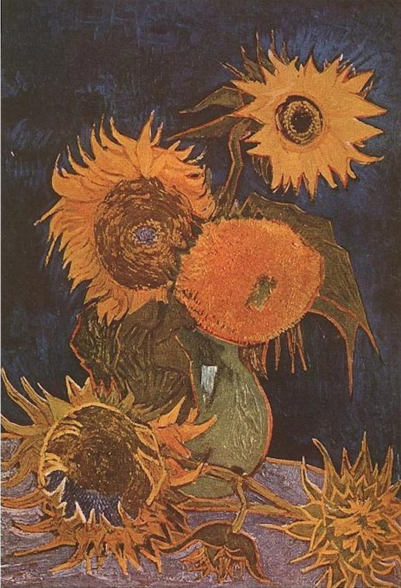 Vase avec cinq tournesols - Vincent Van Gogh