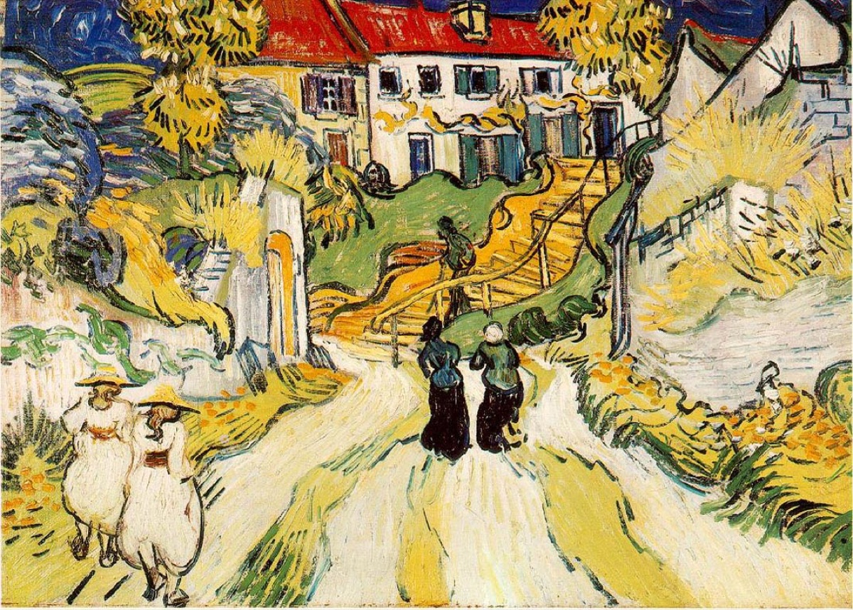 L'escalier d'Auvers  - Vincent Van Gogh
