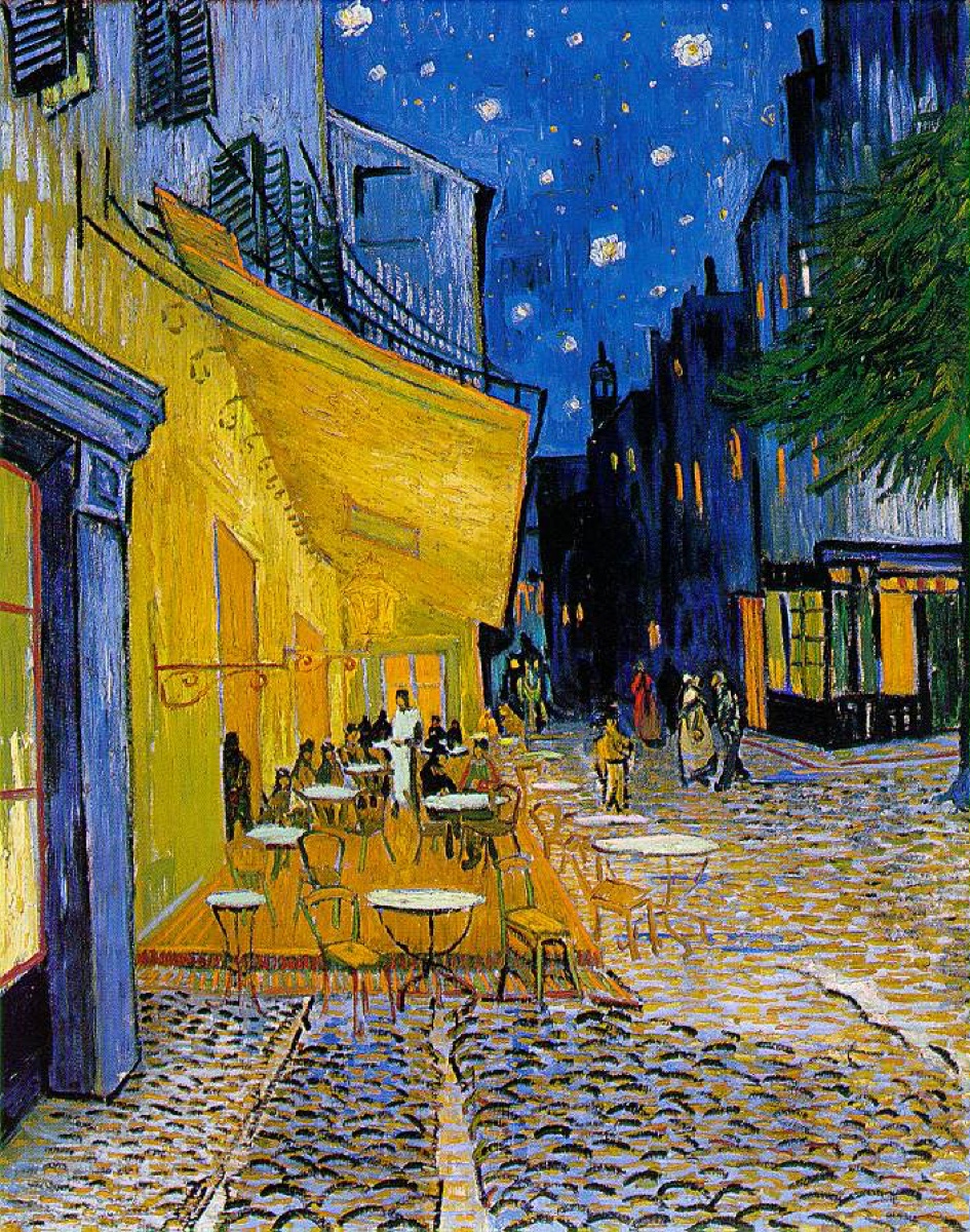 Terrasse du café le soir, Place du forum, Arles  - Vincent Van Gogh