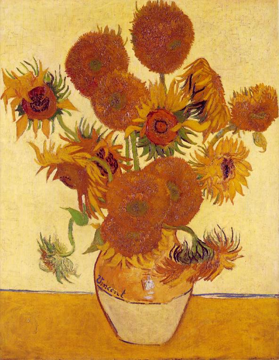 Quatorze tournesols dans un vase  - Vincent Van Gogh
