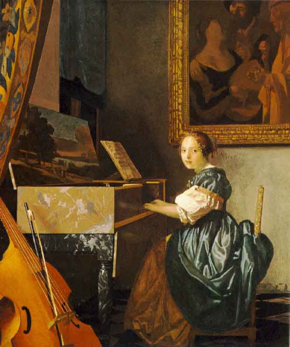 Une dame assise au virginal - Jan Vermeer
