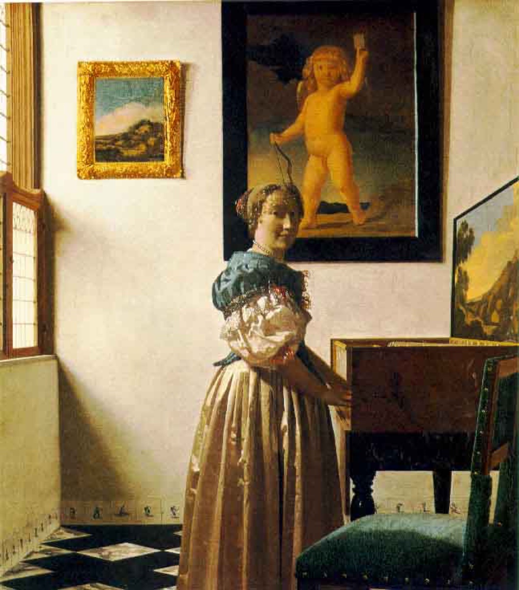Une dame debout au virginal - Jan Vermeer