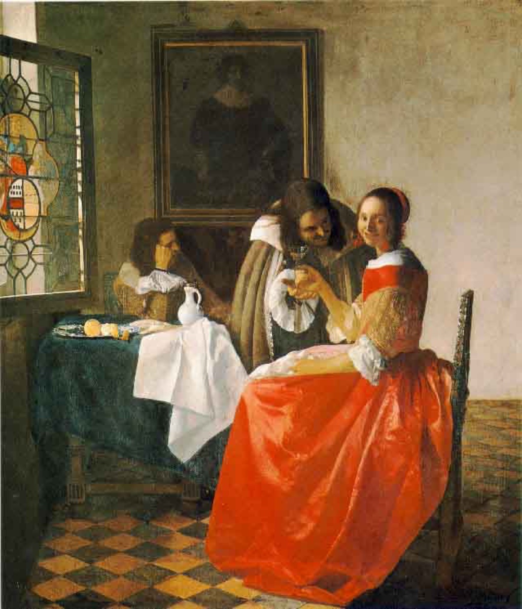 La jeune fille au verre de vin - Jan Vermeer