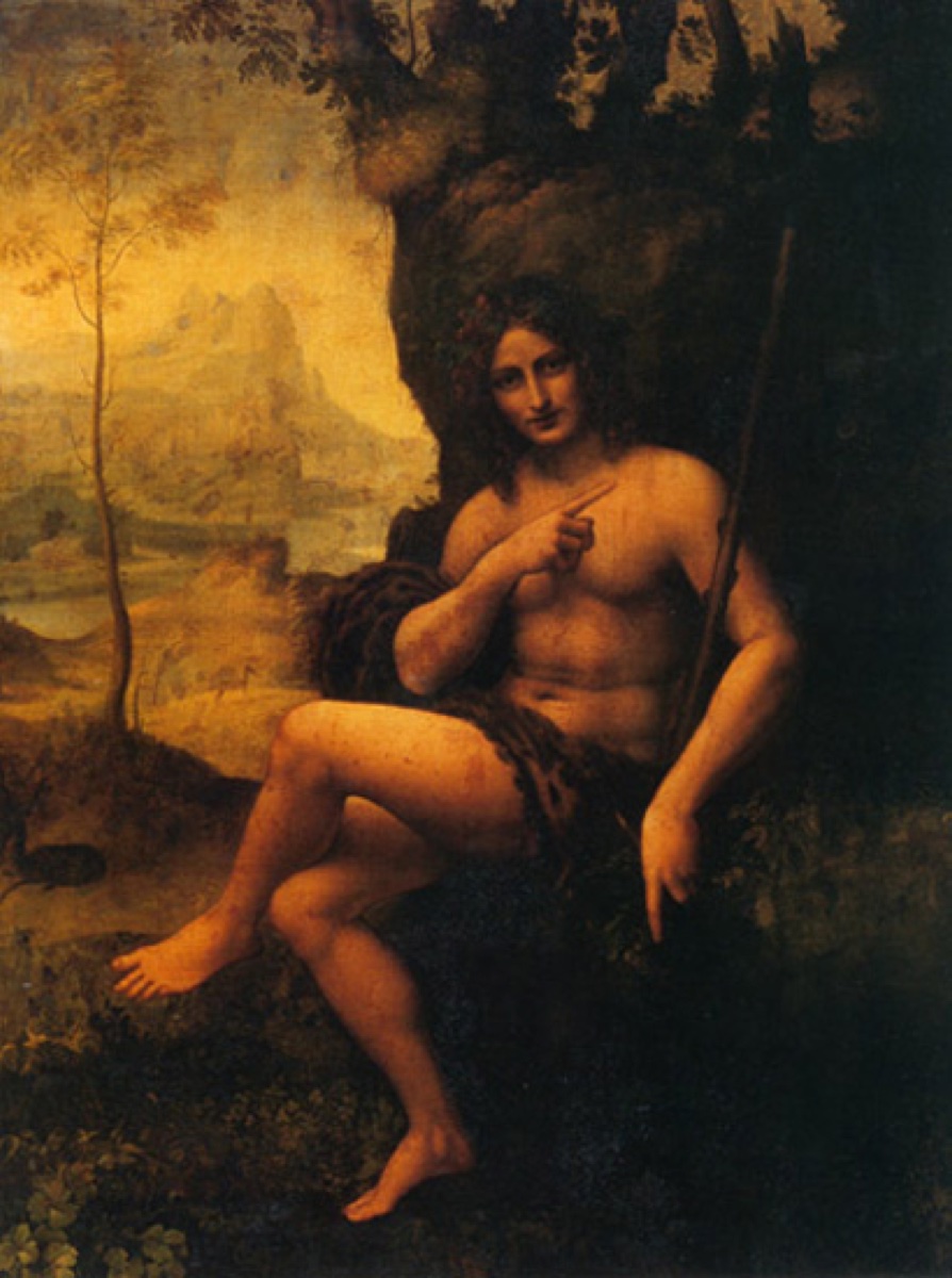 Saint Jean Baptiste sous les attributs de Bacchus - Leonard De Vinci