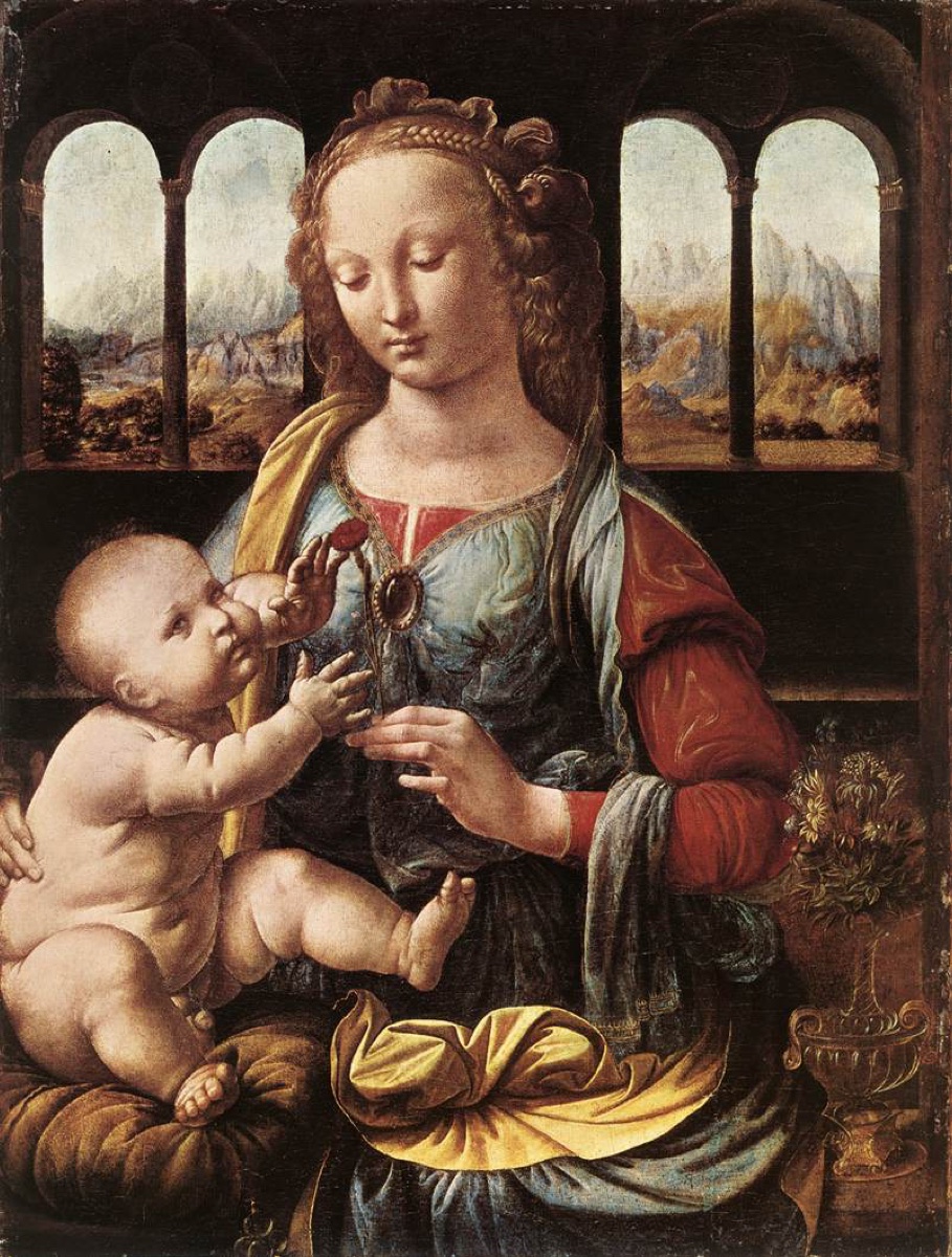La Madonne à l'oeillet - Leonard De Vinci