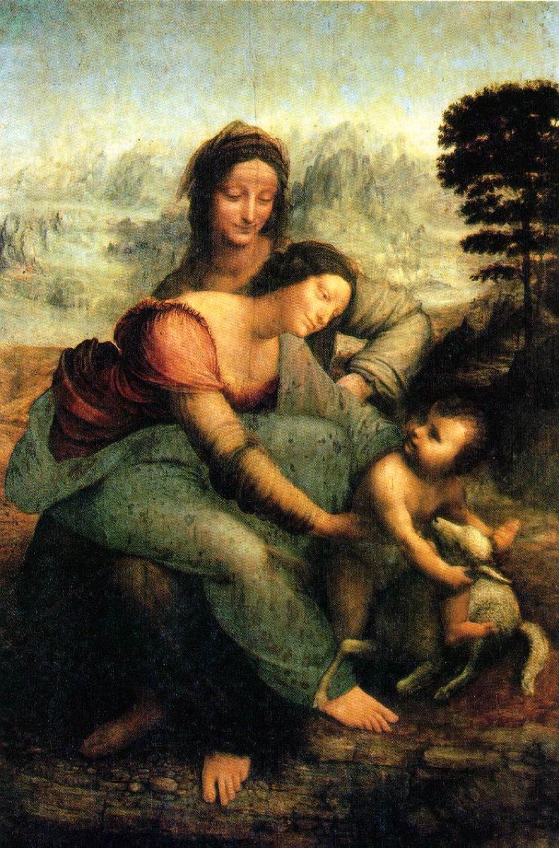 La Vierge et son enfant avec St Anne - Leonard De Vinci