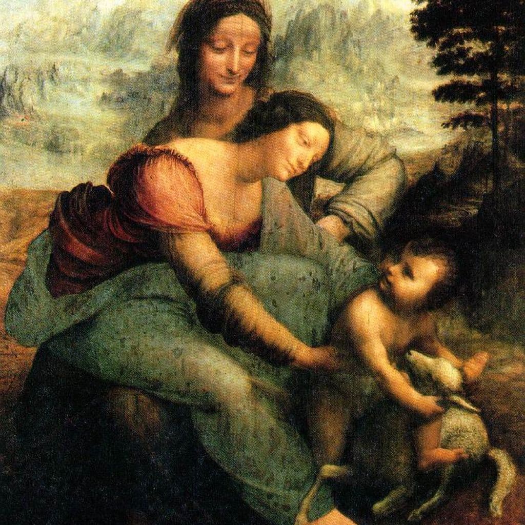 La Vierge et son enfant avec St Anne - De Vinci