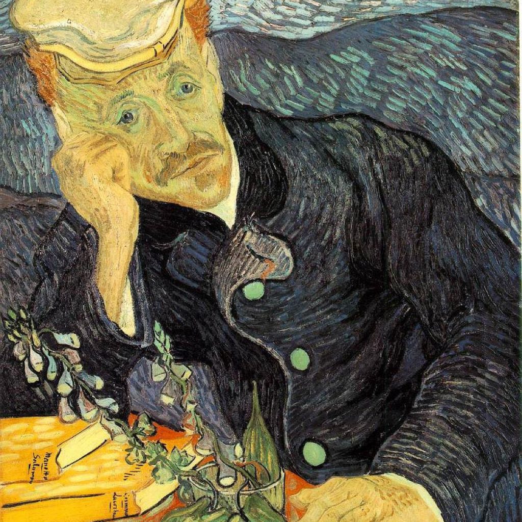 Portrait du Dr Gachet avec branche de digitale  - Van Gogh